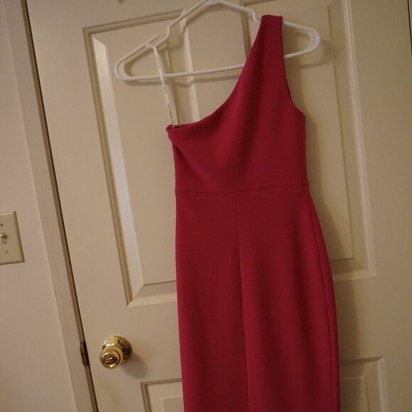 Shona Joy Pink One Shoulder Dress Size 2 (fits XS) - Picture 6 of 7
